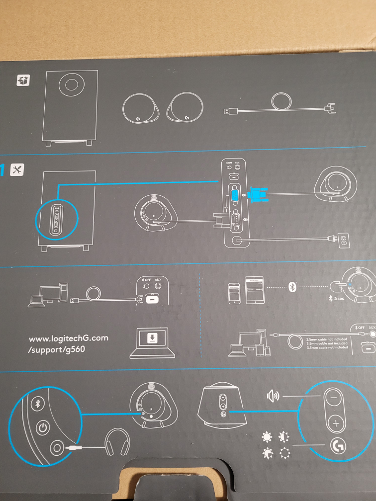 Logitech G560 RGB Speakers image indicator(3)
