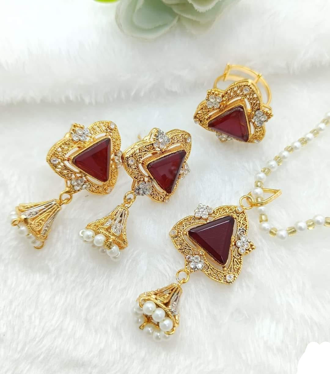 Egyptian Turkish combo set with adjustable ring thumbnail