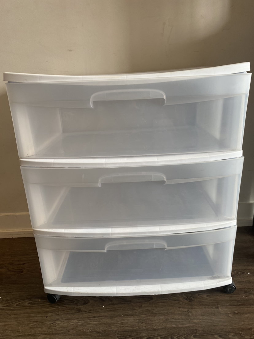 Plastic 3 drawer cart - photo 2