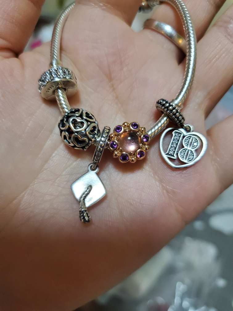 pandora bracelet with 5charms image indicator(2)