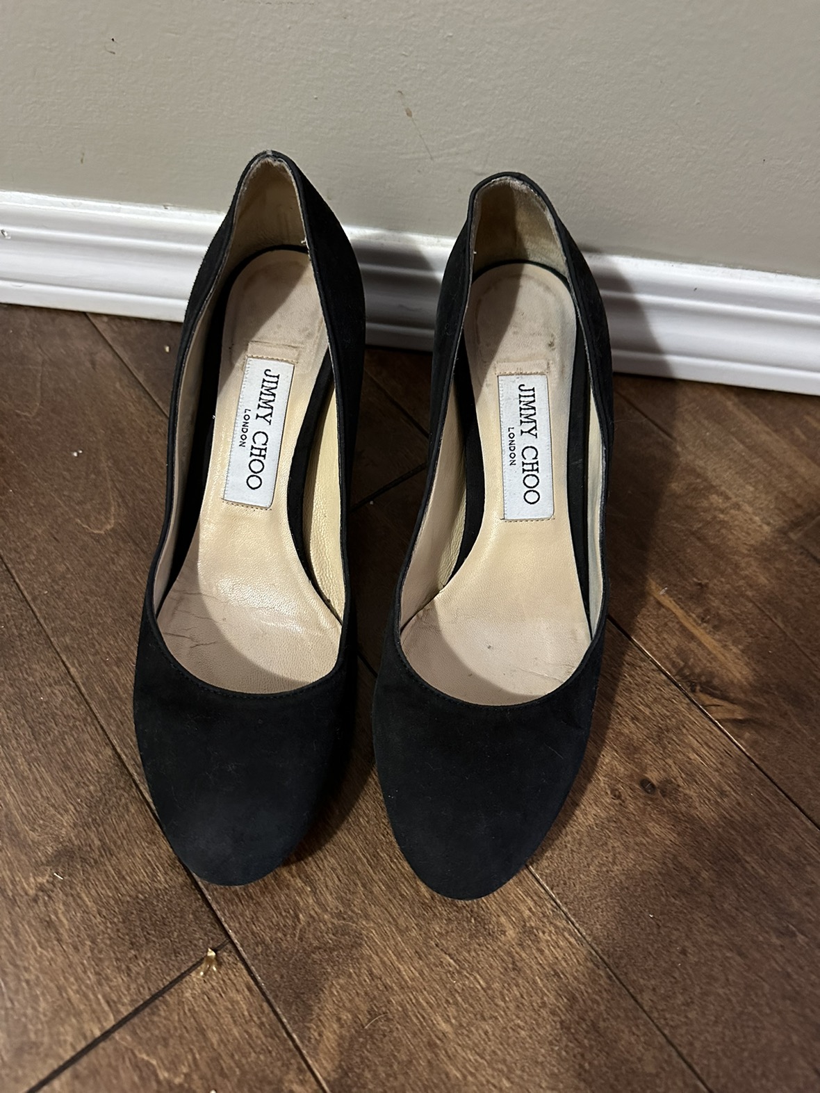 JIMMY CHOO Black Suede Billie 65 Heels image indicator(2)