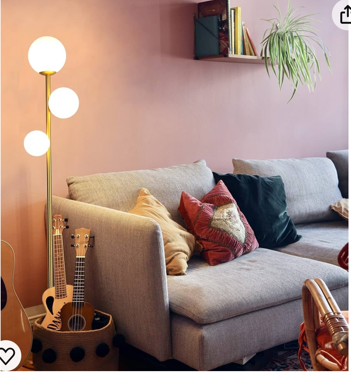 3 Globe Mid Century Modern Floor Lamp (without Bulbs) - photo 5
