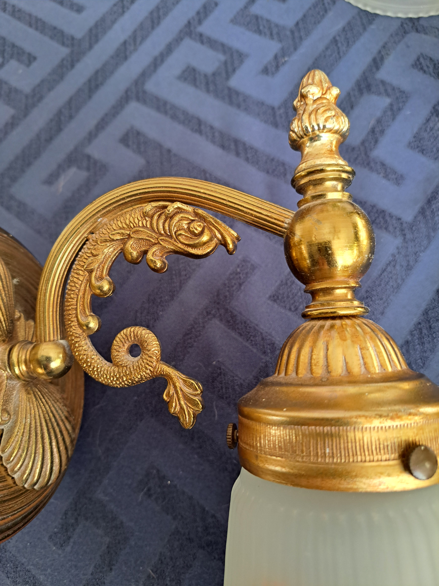 Vintage Brass Sconces (1930-1940) image indicator(3)