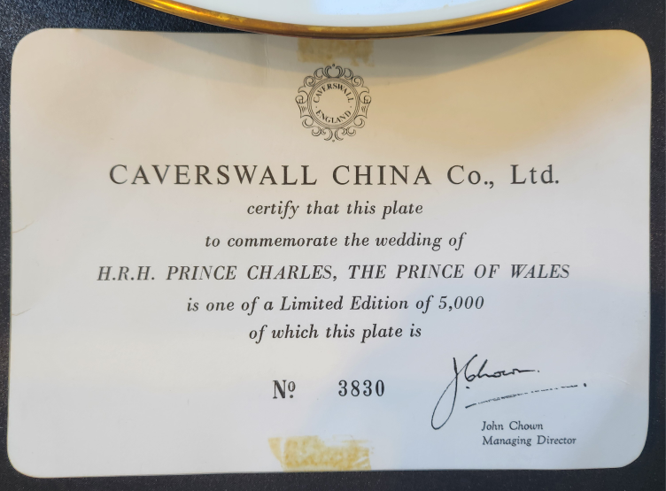 Prince Charles and Lady Diana Plate image indicator(6)