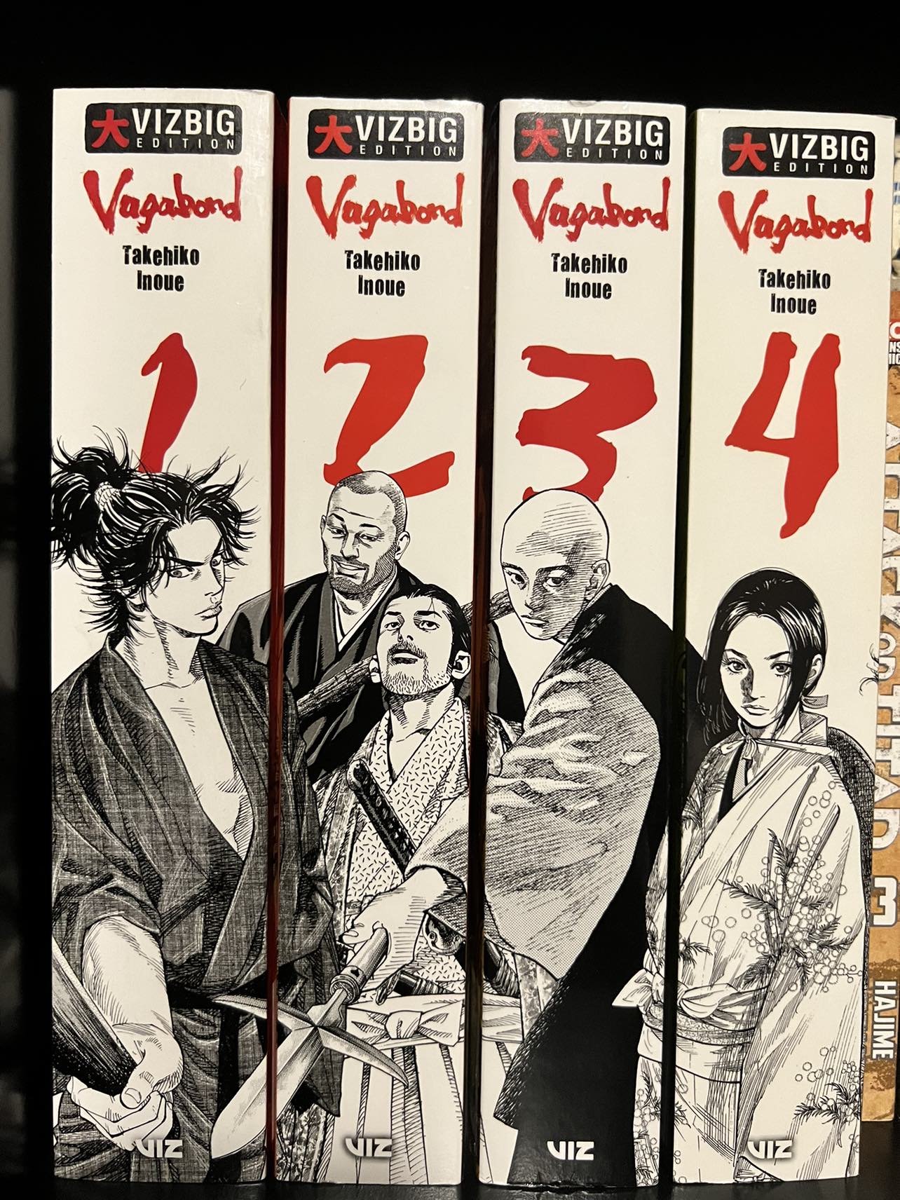 Vagabond Manga Vizbig Edition volume 1-4 thumbnail