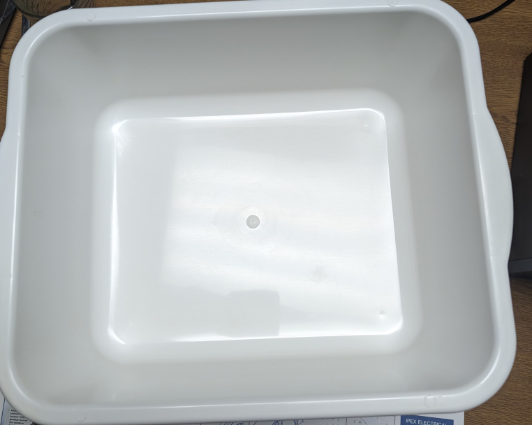 12 White Bins Like New