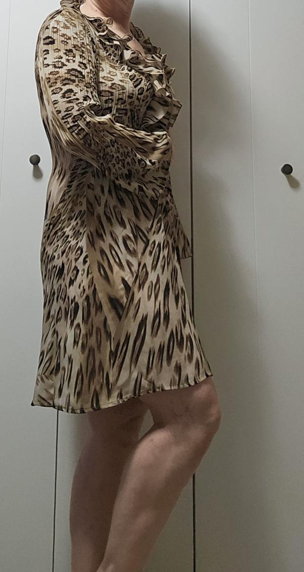 women's dress with tiger&leopard skin prin - photo 3