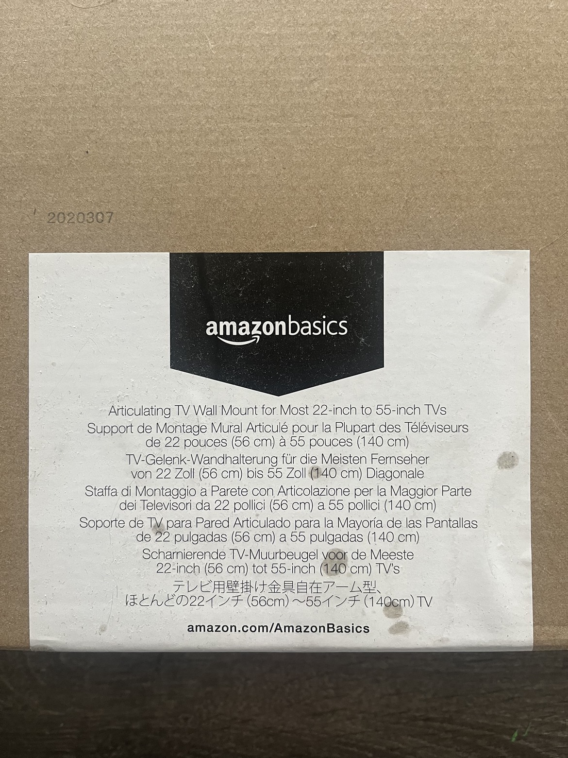 TV Wall Mount: Amazon Basics (still in box) - photo 2