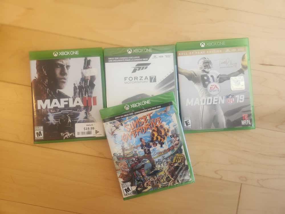 Xbox1 games: Mafia2, Forza7, Madden19, Sunset #freecycle