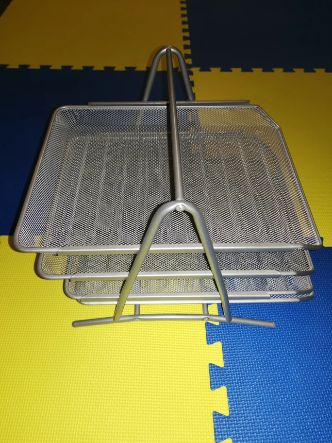 4-Tier Mesh File Organizer In Silver image indicator(2)