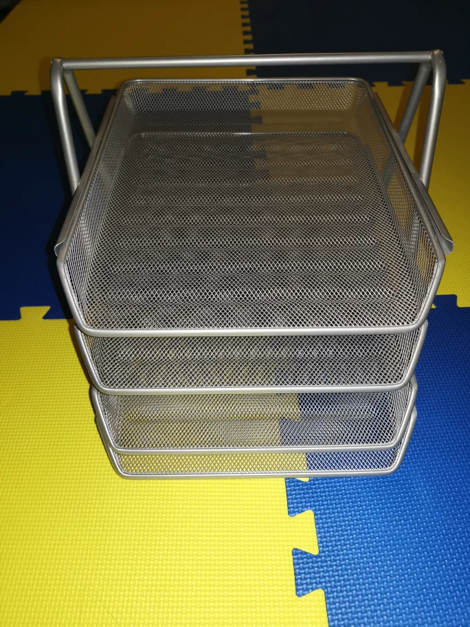 4-Tier Mesh File Organizer In Silver image indicator(3)