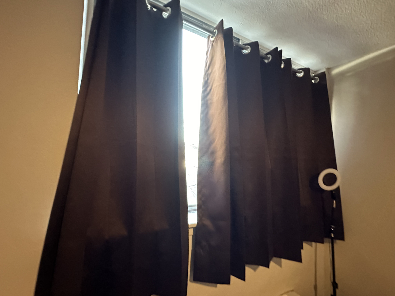 Move out sale April 12th Brown Blackout curtains thumbnail