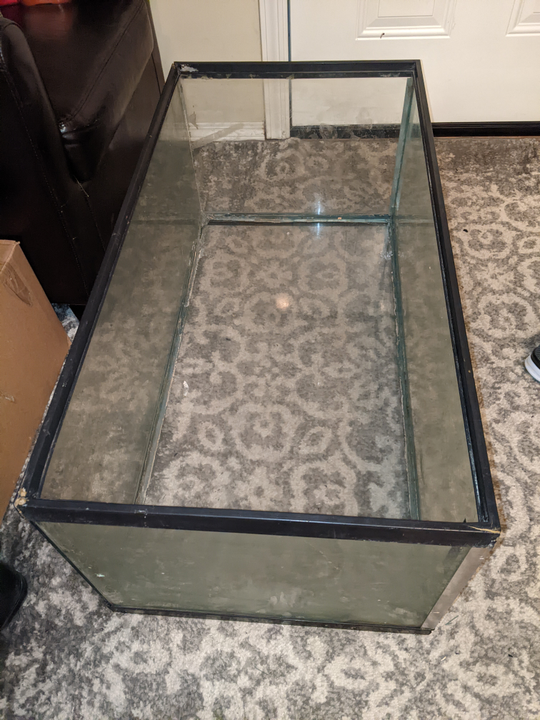 READ AD: *AS IS* LARGE OLD AQUARIUM approx 44 gallon thumbnail