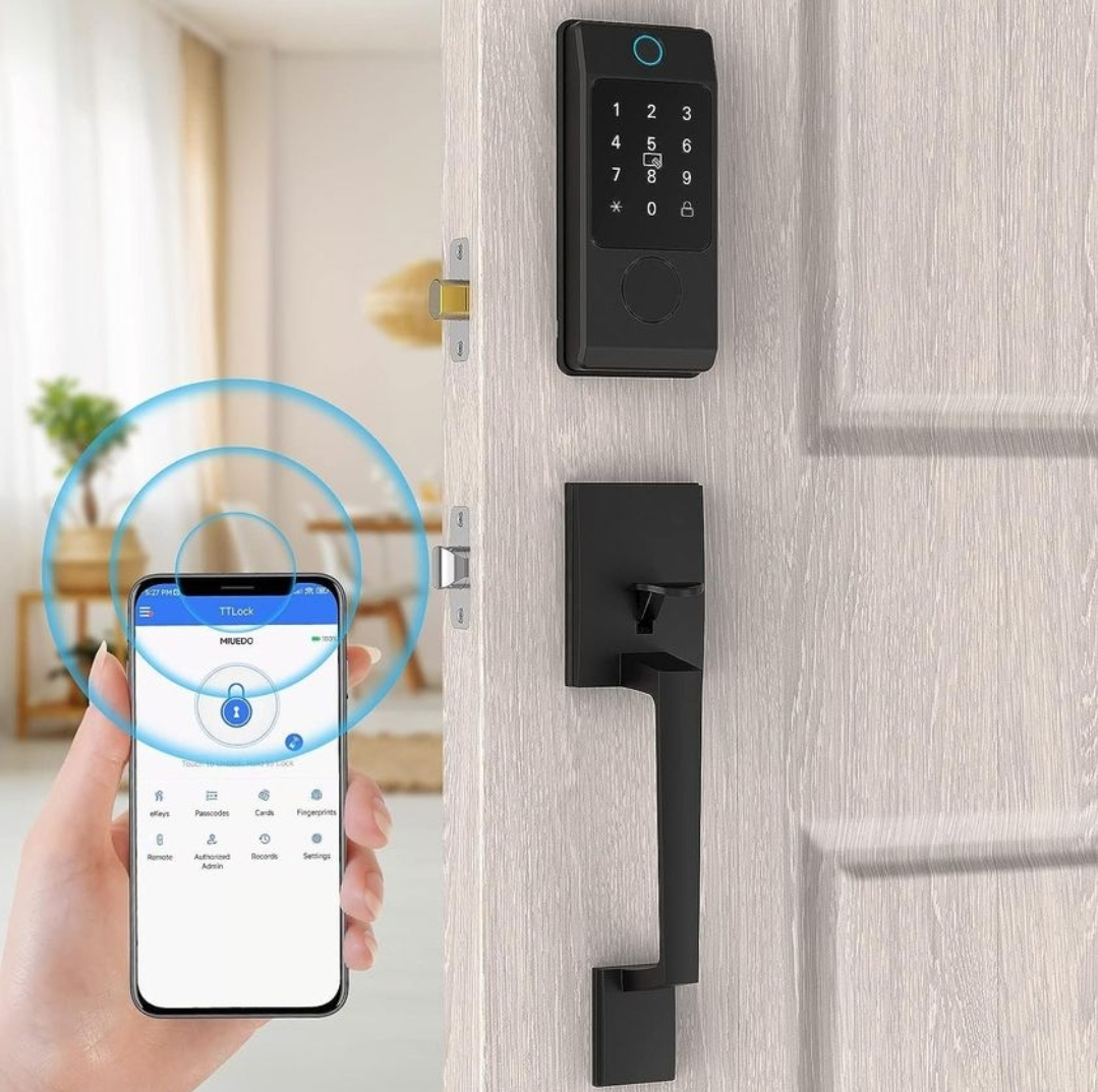 BNEW Smart Front Door Lock with Handle Set
