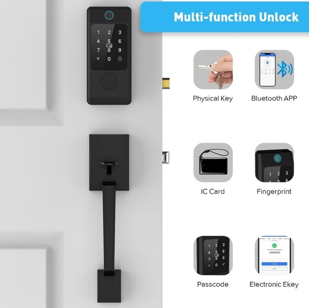 BNEW Smart Front Door Lock with Handle Set - photo 3