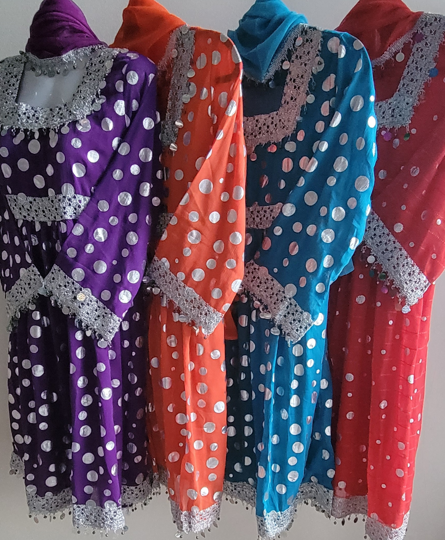 pakistani/ Afghan Indian Laila Majnu style attan dresses