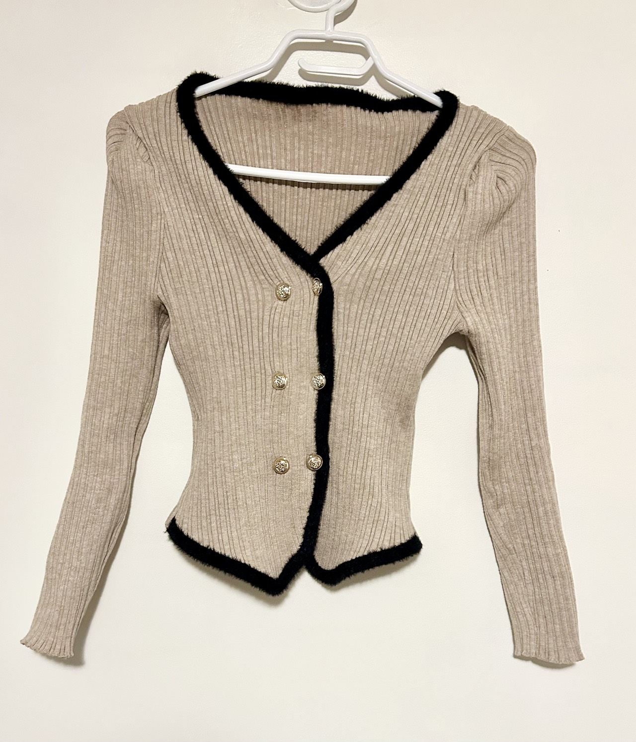 Cream Colour Knit Sweater