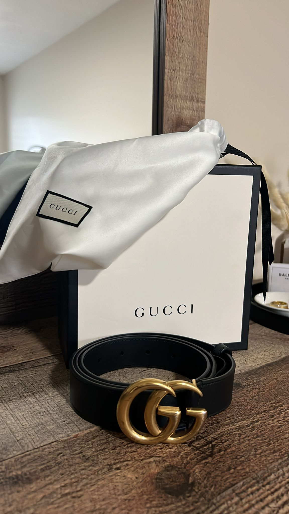 Gucci | Size 90 Double G Buckle Belt