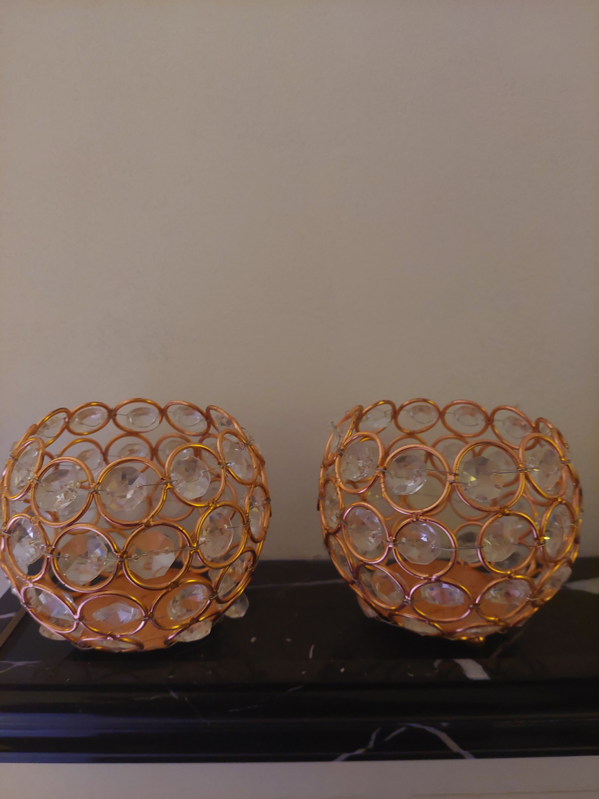 🥕 Set of 2 tealight candle holders thumbnail