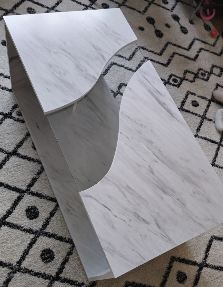 Glass accent LED coffee table - photo 2