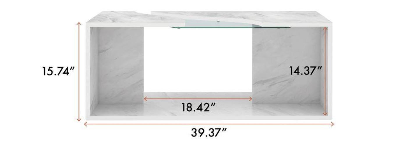 Glass accent LED coffee table - photo 5