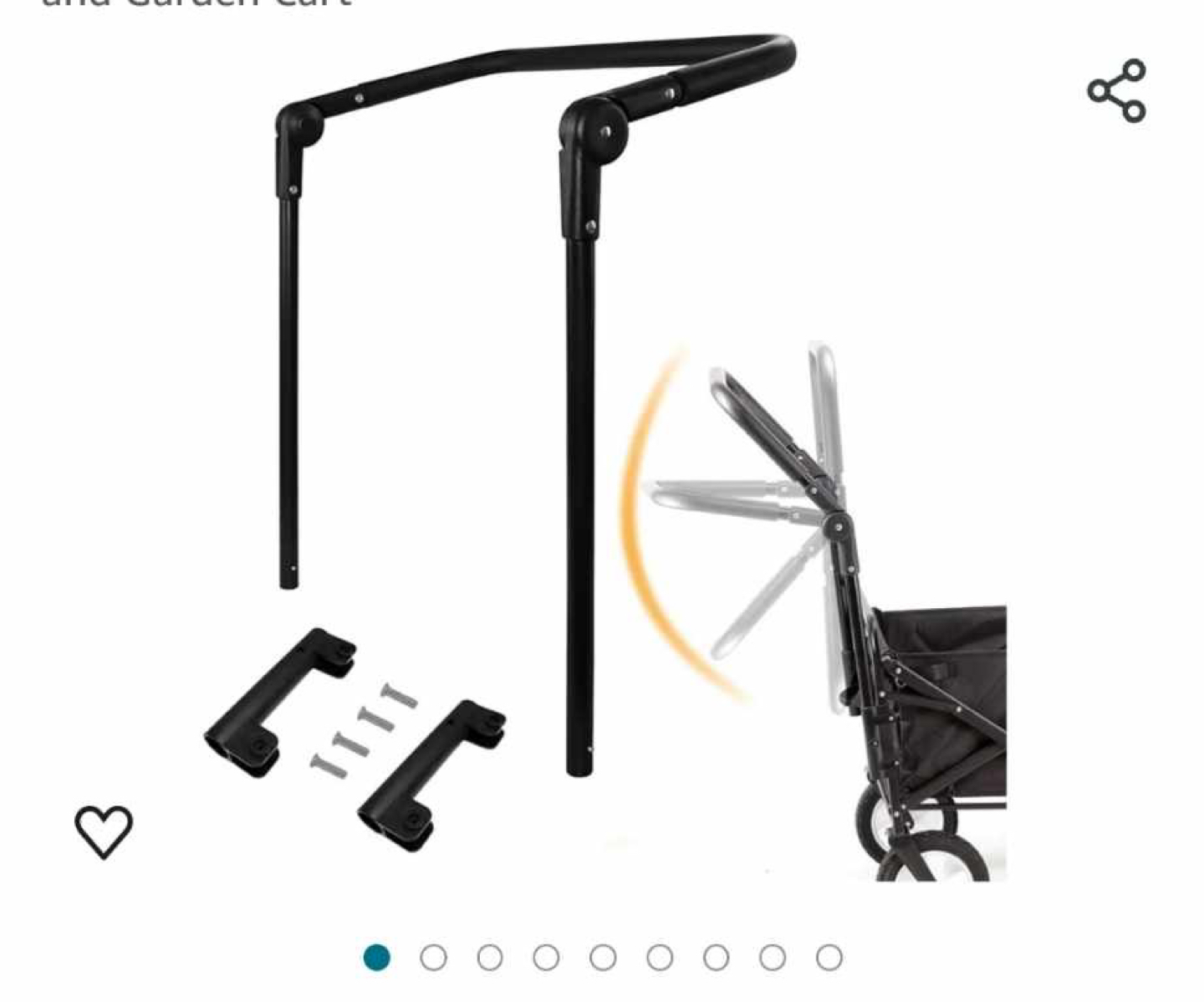 Folding cart push handle #363 thumbnail