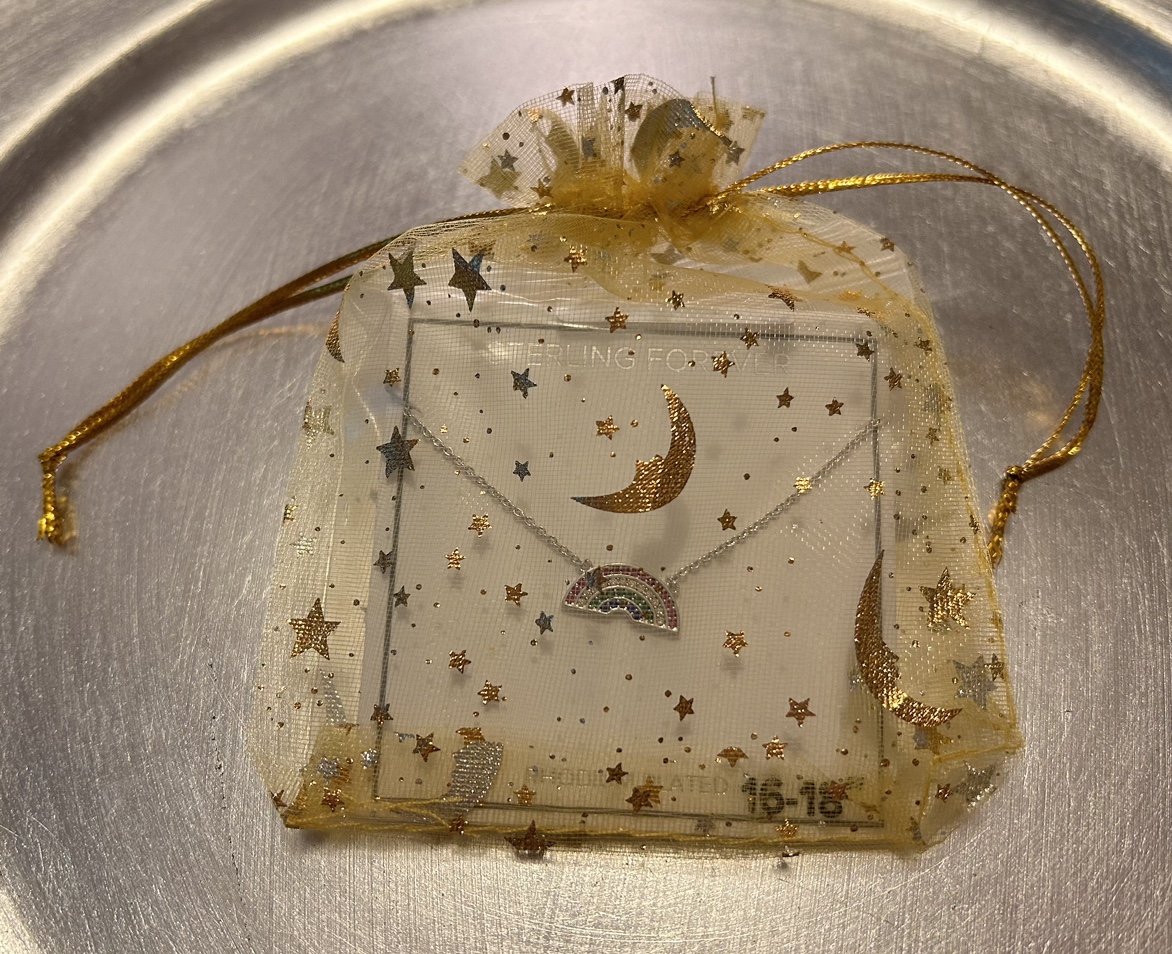 ✨✨Sterling Forever Rainbow CZ Pendant Necklace image indicator(4)