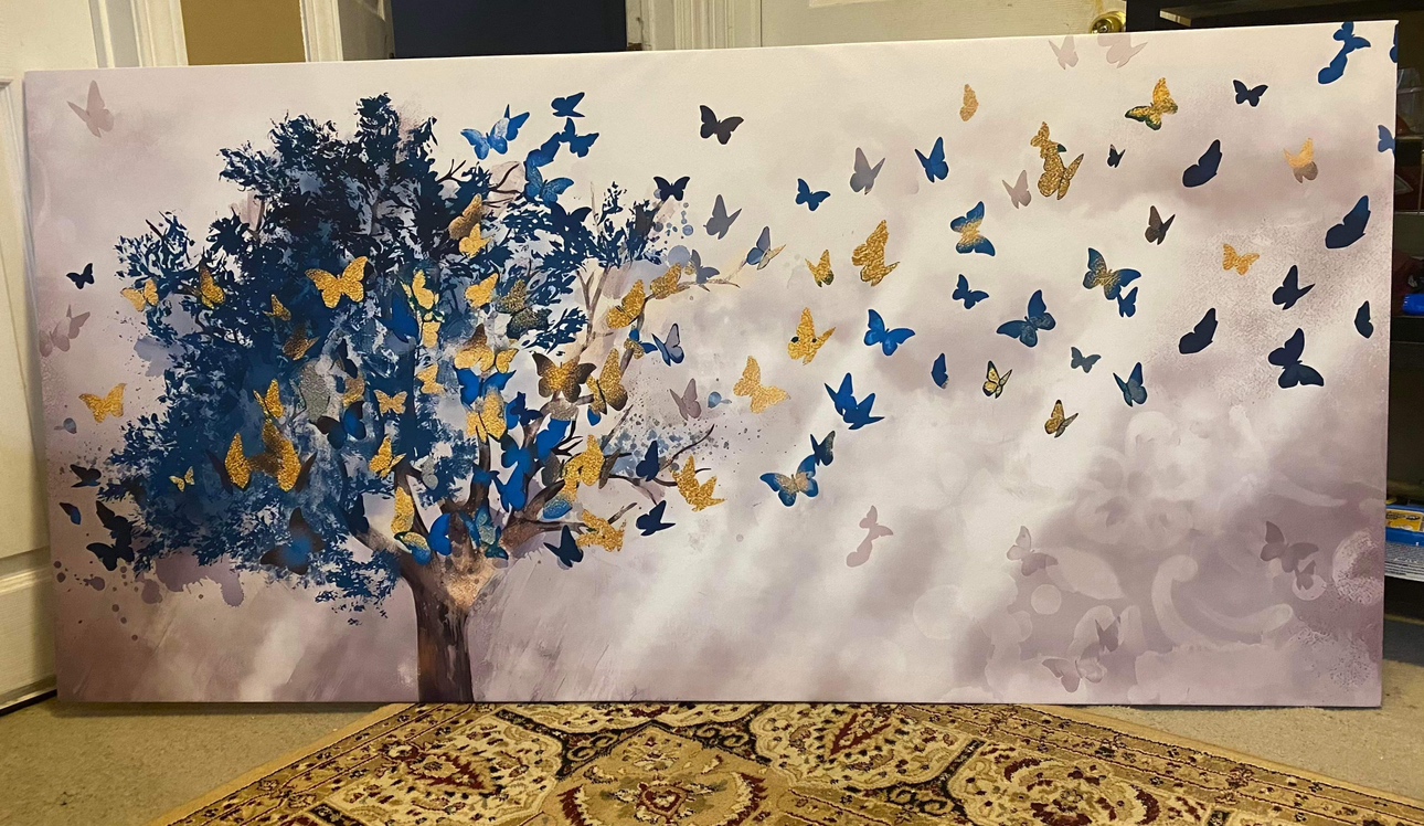 Abstract painting canvas prints Ready to hang image indicator(5)