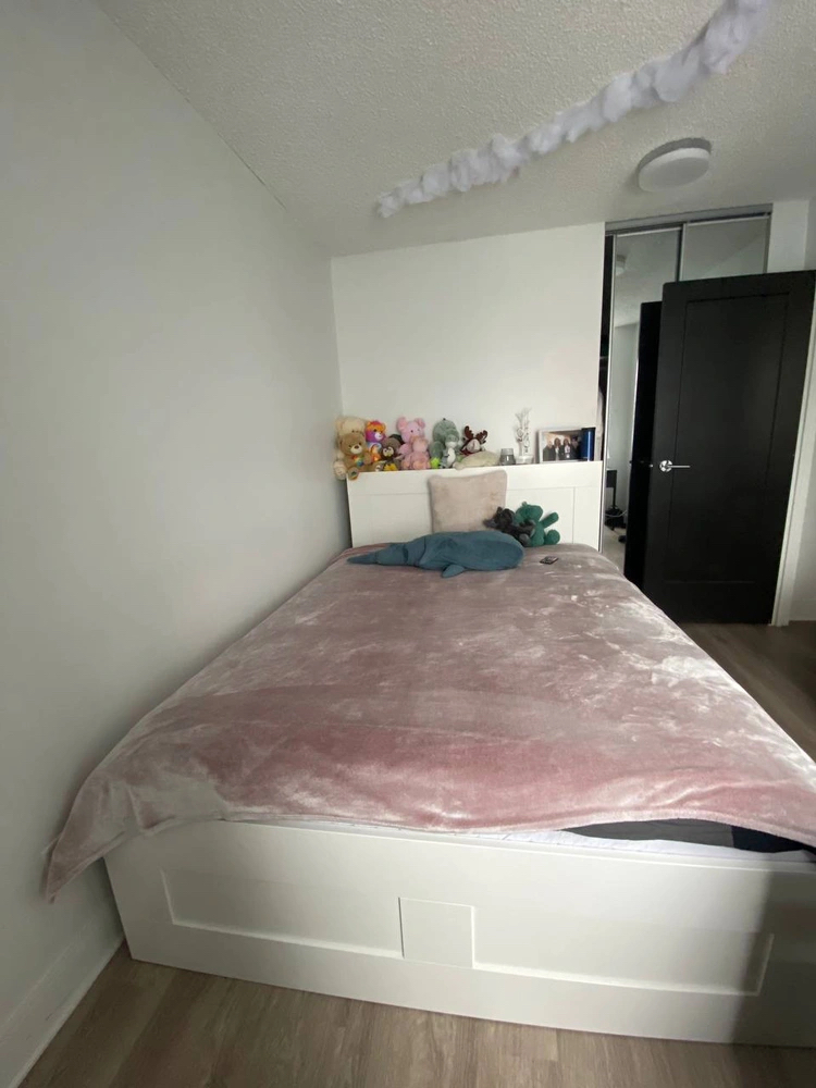 Ikea queen bed frame thumbnail