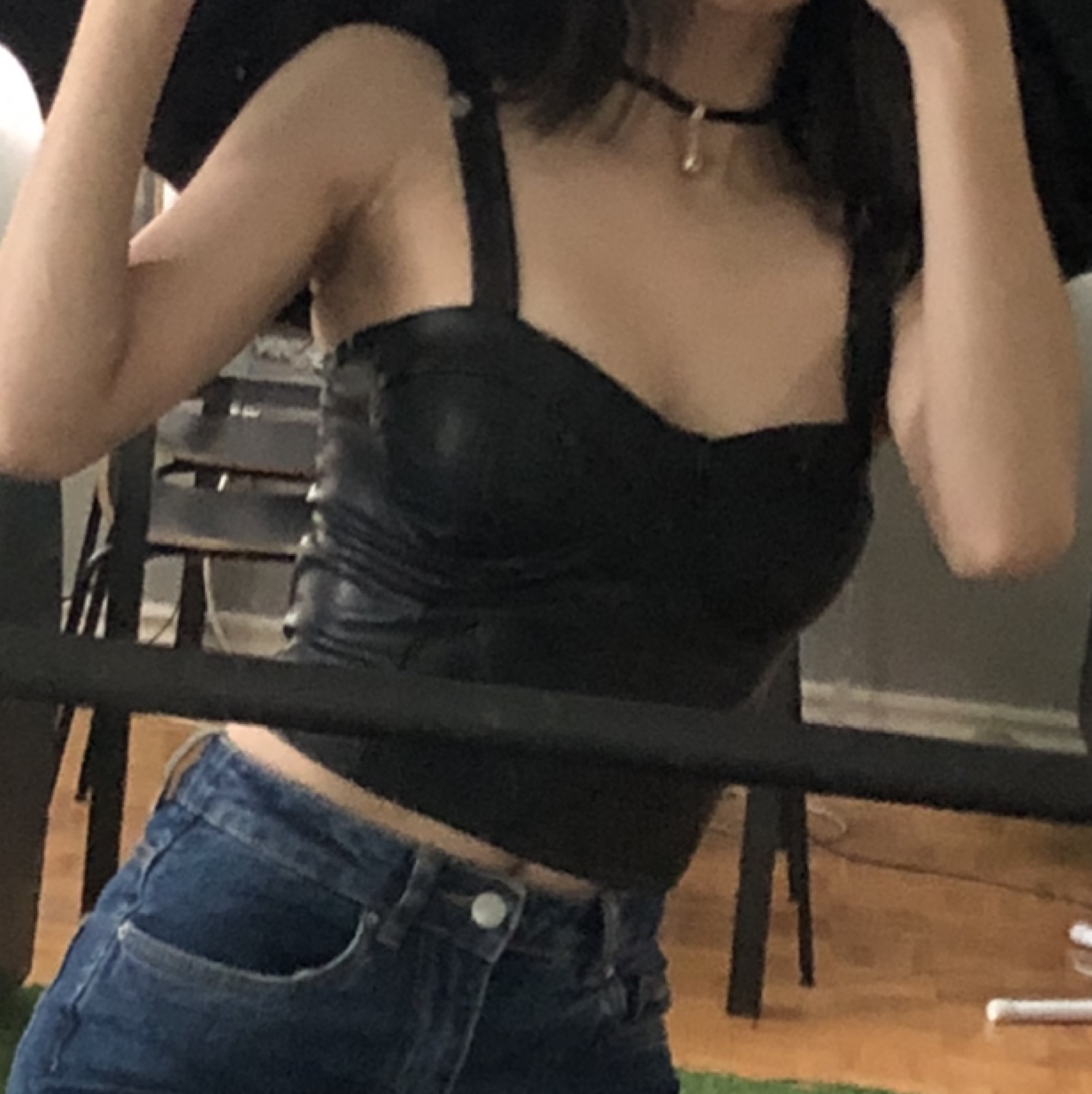 Black Crop Top image indicator(2)