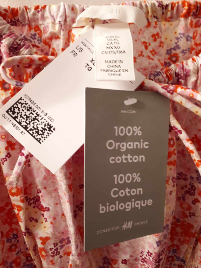 NEW with TAGS. H&M 100% Organic Cotton Maxi Dress. #xl - photo 5