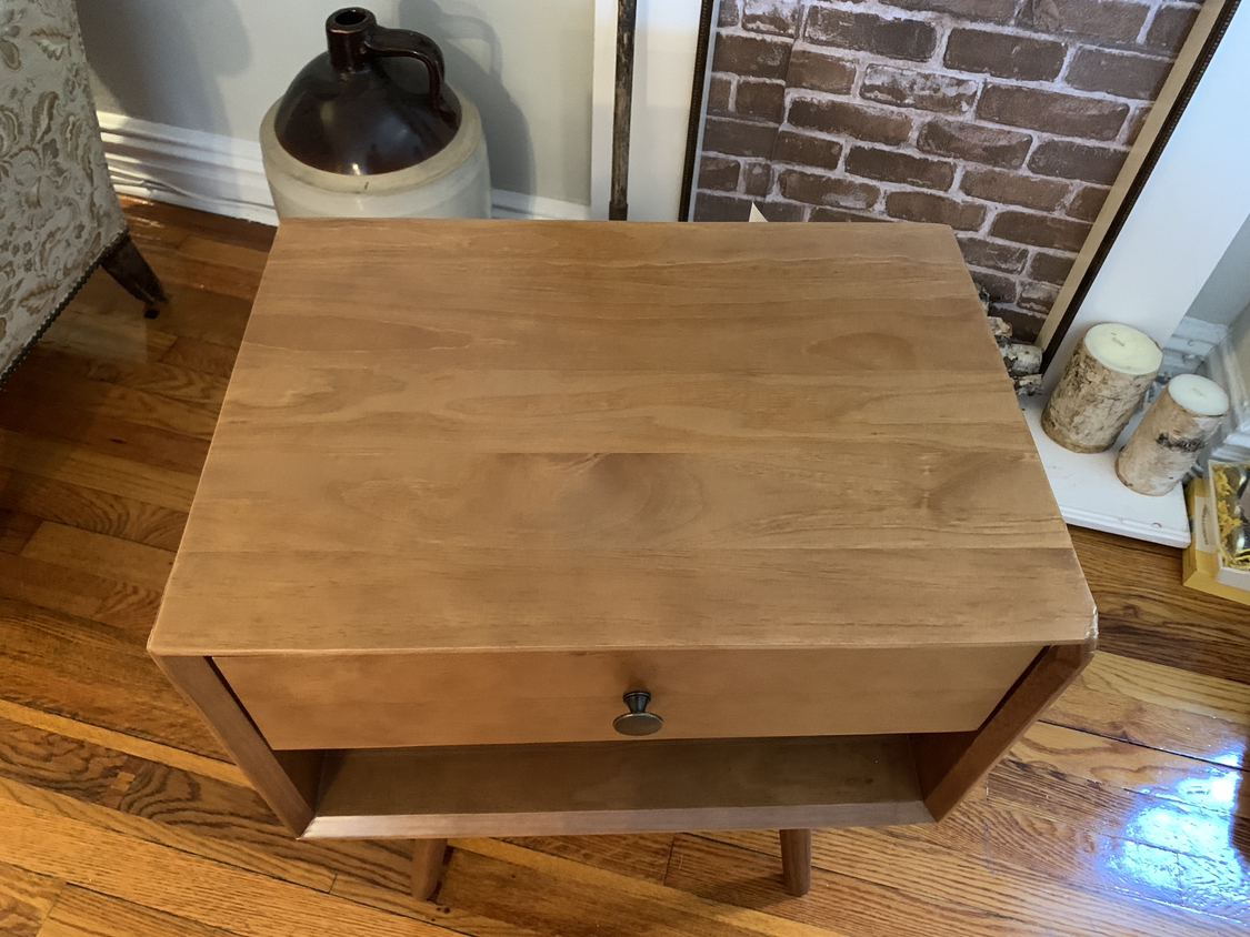 Mid-Century Bedside Table Nightstand - photo 3