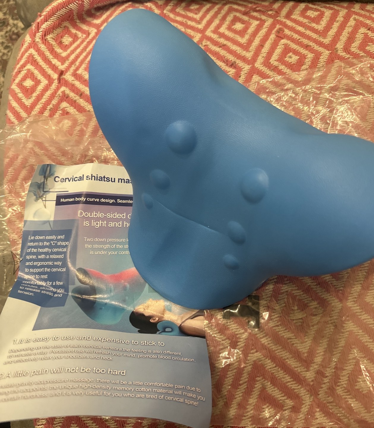 Cervical shiatsu massage pillow - photo 2