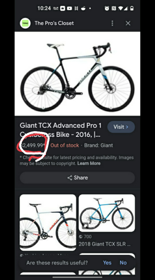Road bicycle Giant TCx advanced pro 1 D12, 11 speed - photo 4