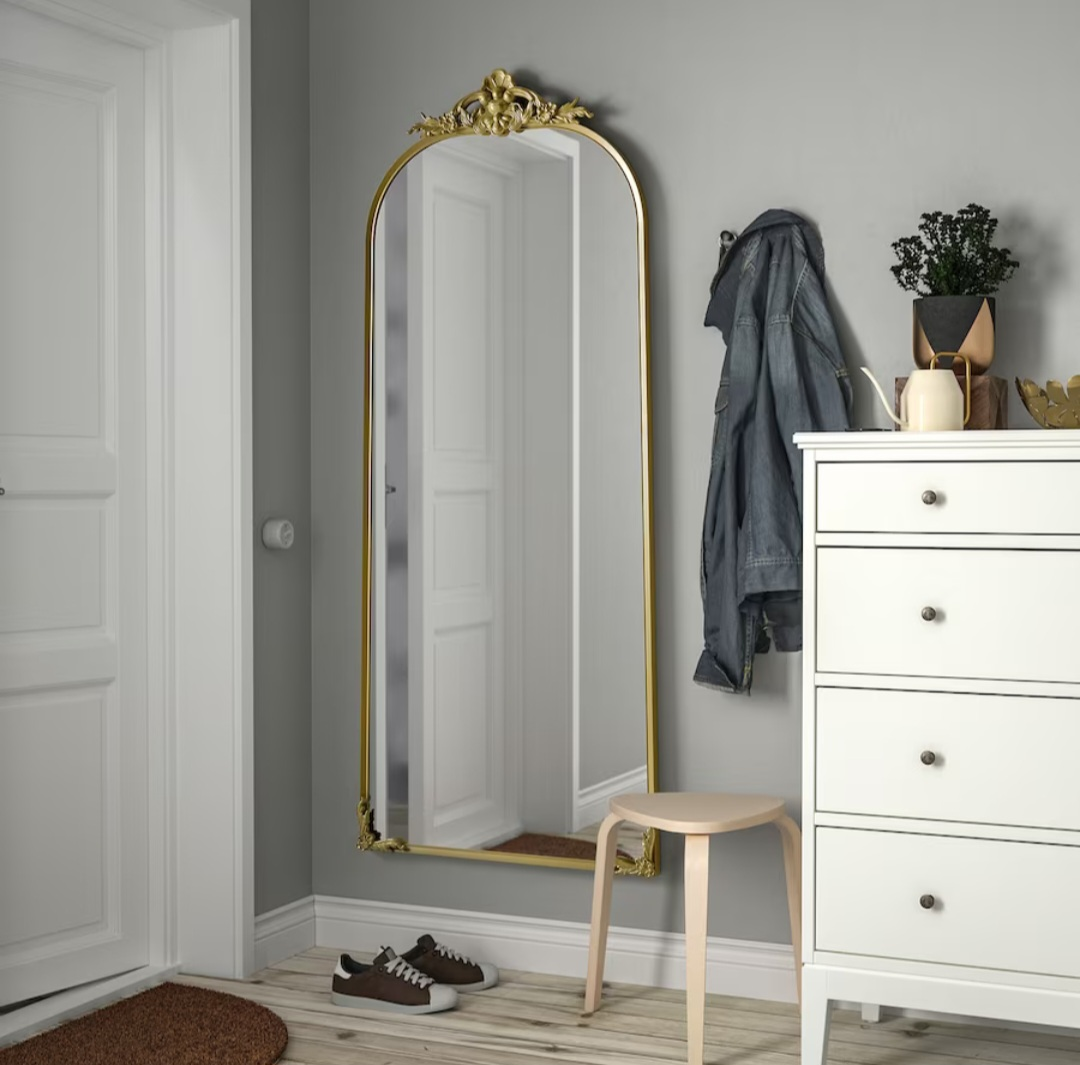 IKEA RÅMEBO Mirror, gold, 29 1/2x66 1/8 " - photo 2