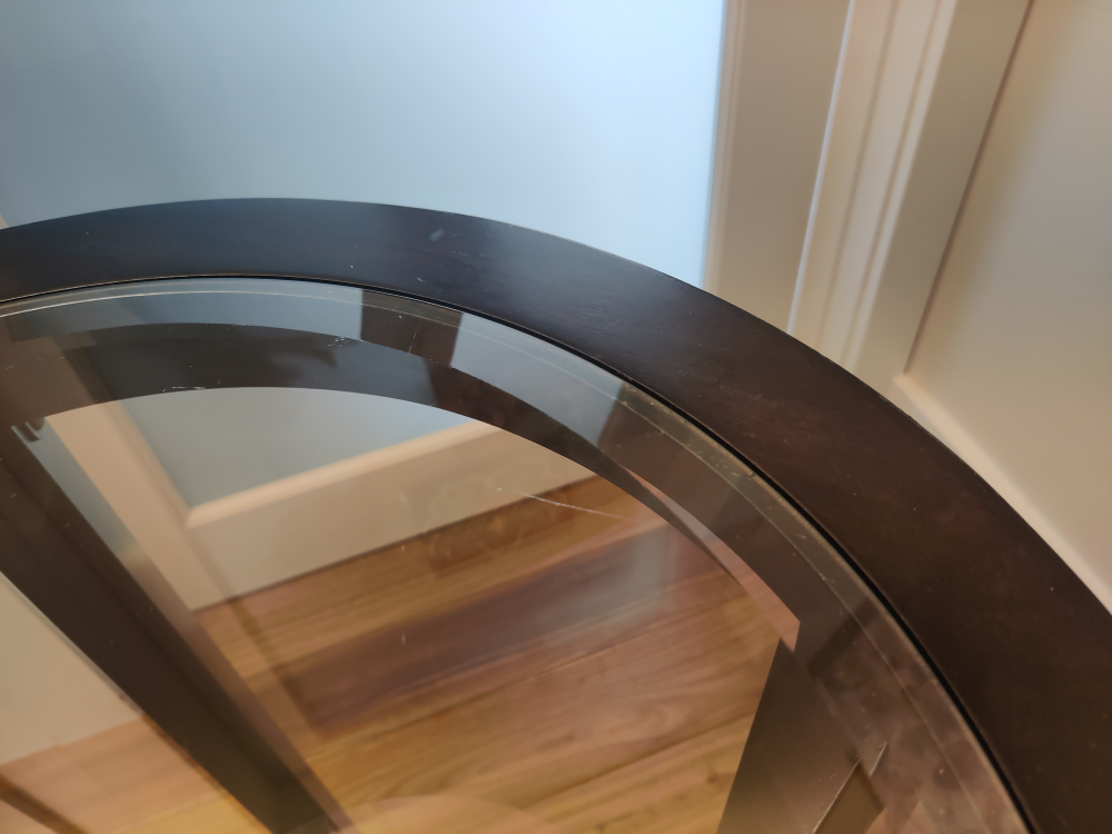 Round wood side table image indicator(7)