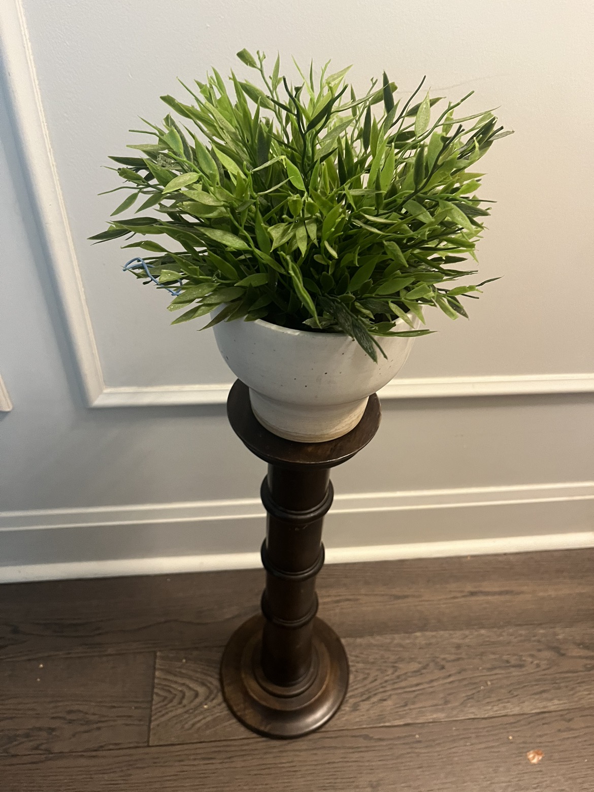 Eclectic wooden stand for plants, candles and more image indicator(9)