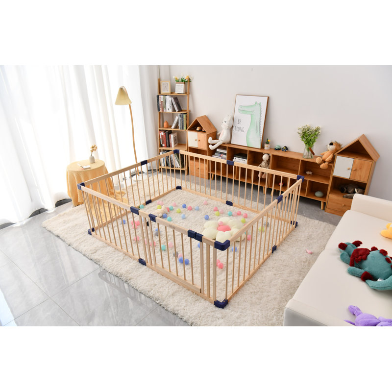 wood playpen, fence for baby