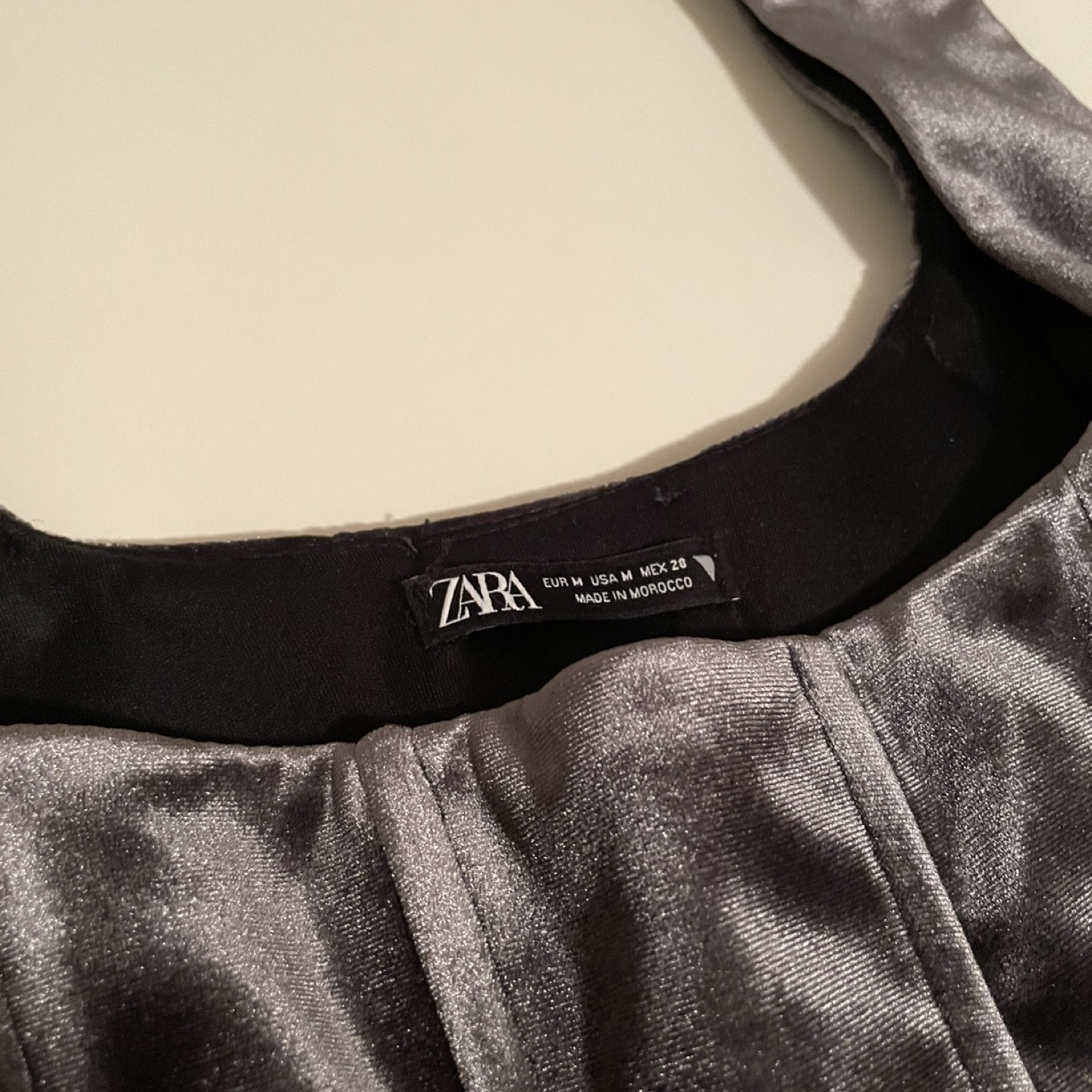 New Zara Velvet Corset Top image indicator(4)