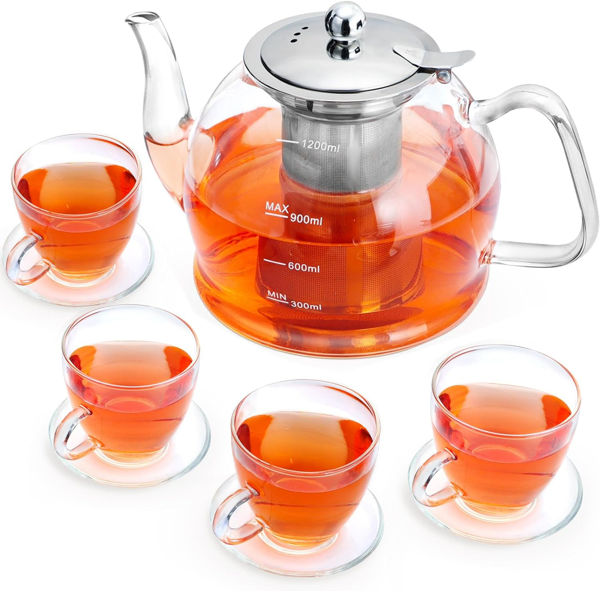 Glass Teapot Set