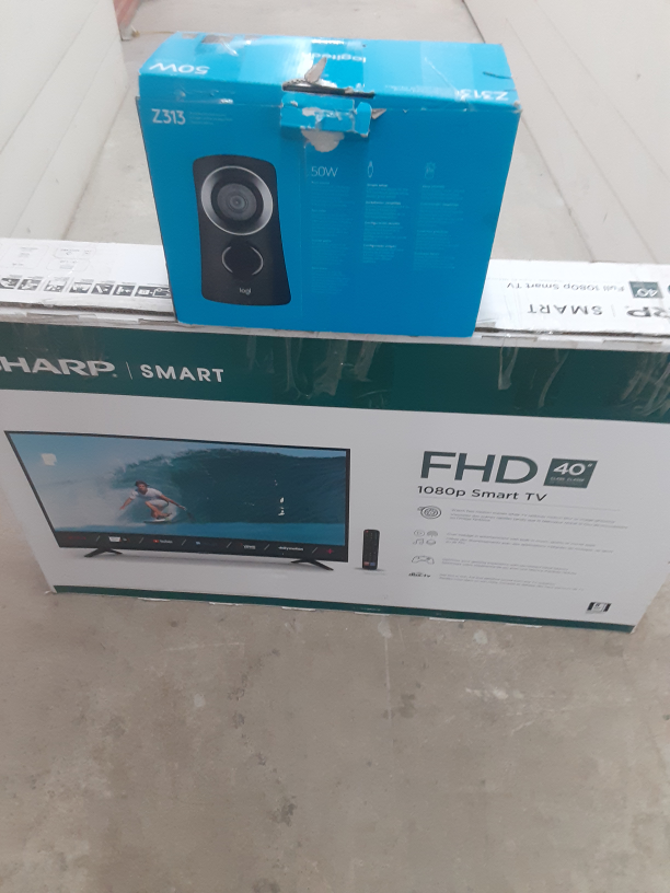 40" TV with sub woofer