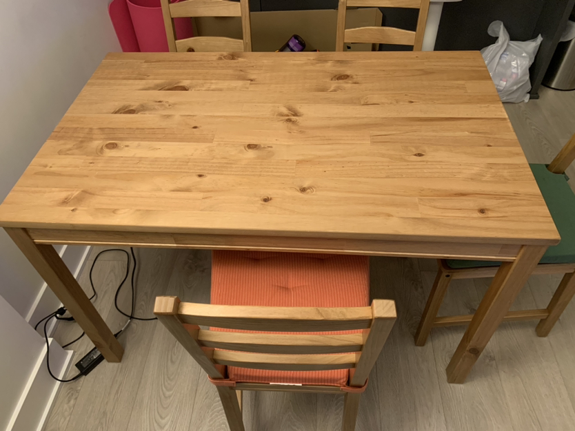 IKEA JOKKMOKK Table and 4 Chairs with chair pads