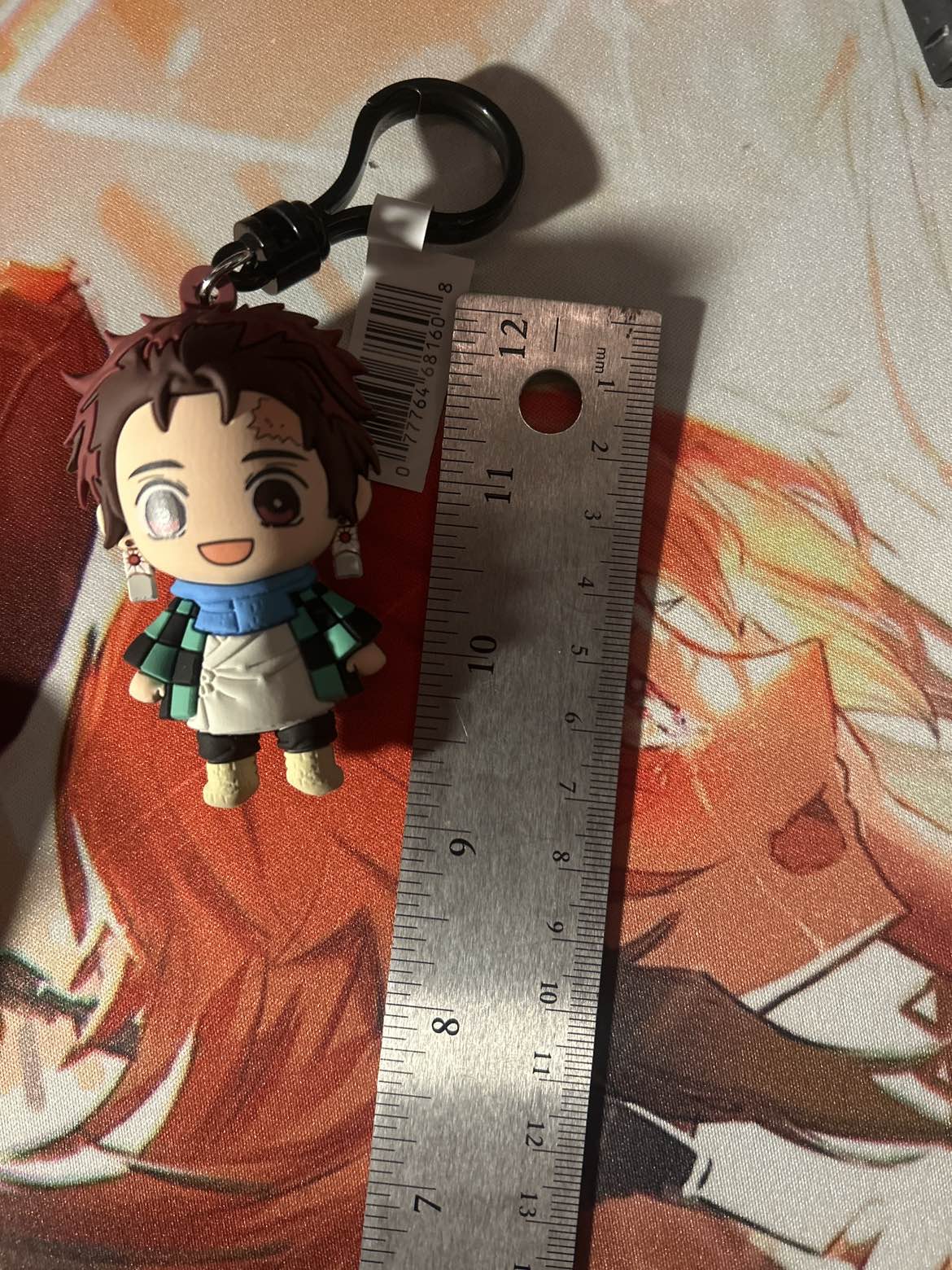 Demon slayer tanjiro rubber 3D keychain image indicator(2)