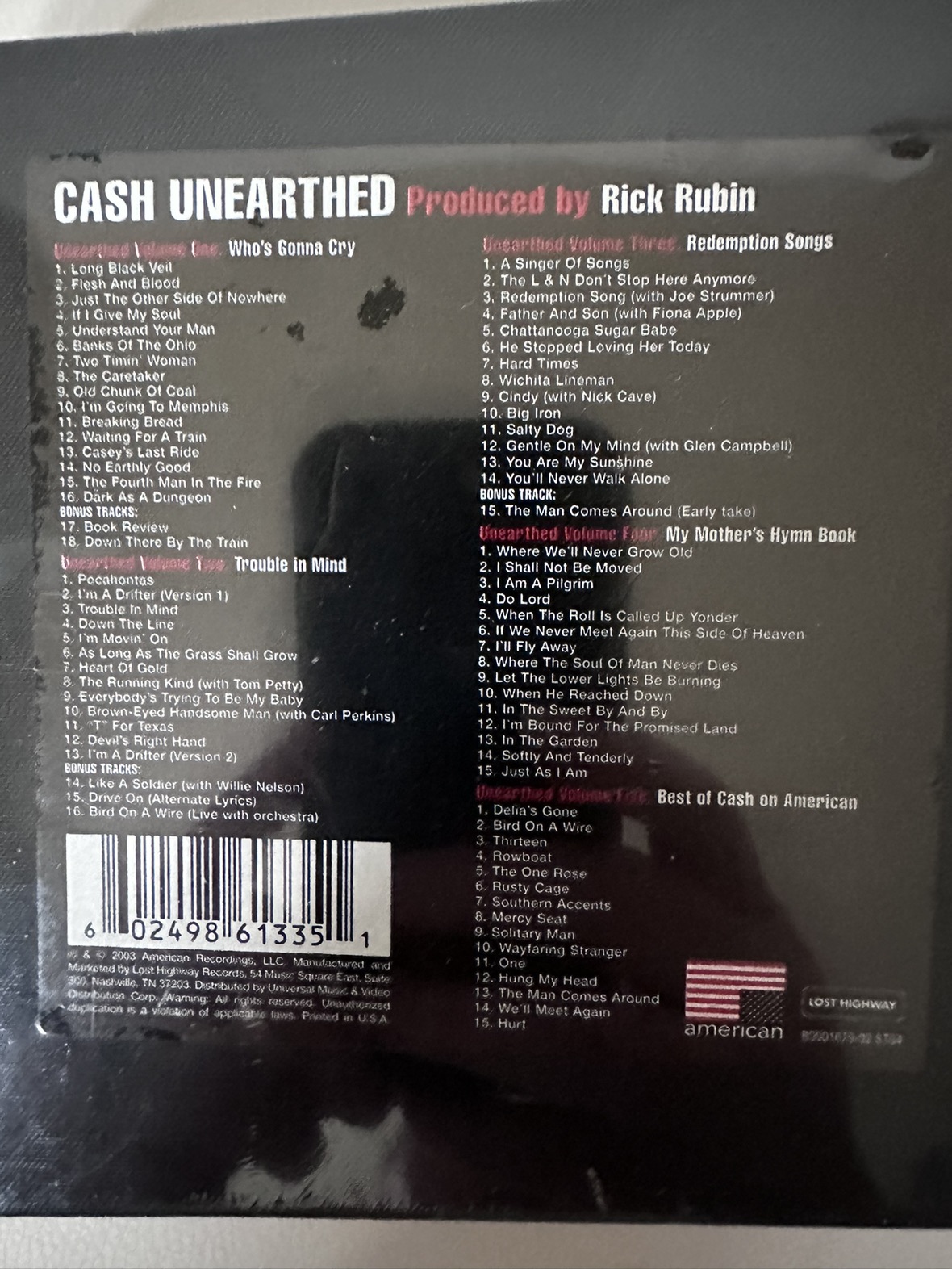 BN Johnny Cash Unearthed Limited Edition 5CD box set image indicator(2)