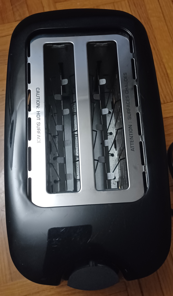 2 bread toaster, black thumbnail