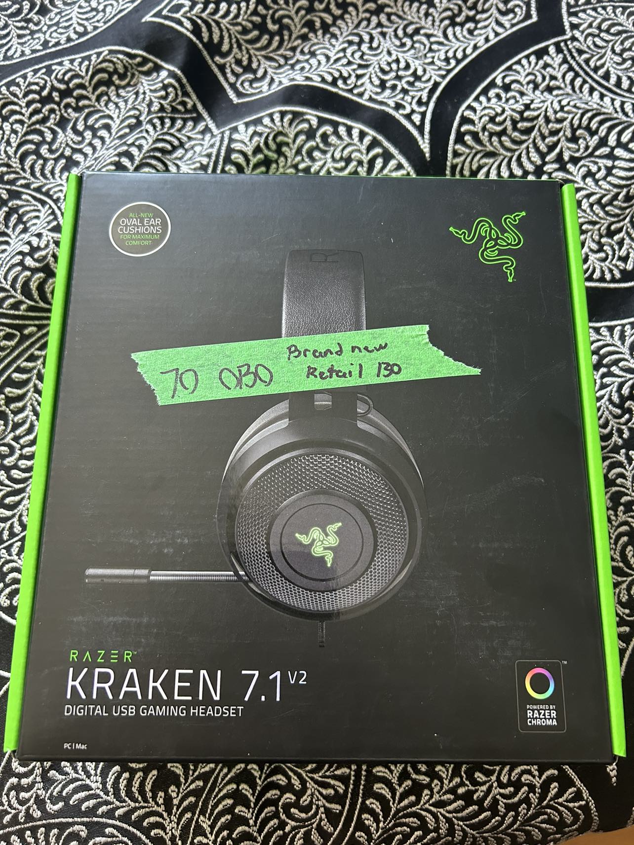 Razer Kraken 7.1 v2 usb gaming headset