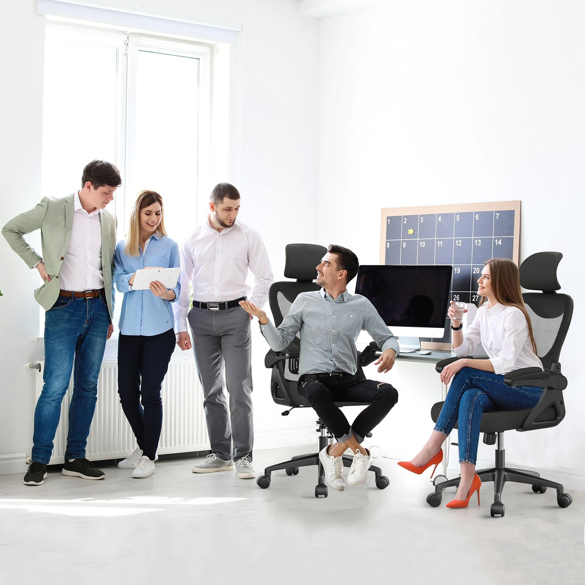 New YONISEE Ergonomic DeskChair; Adjustable Headrest - photo 4