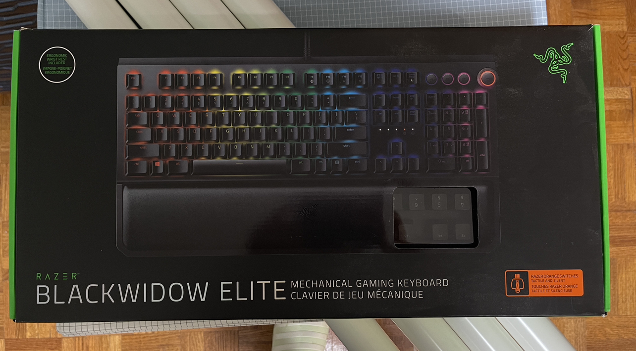RAZER Blackwidow elite gaming keyboard