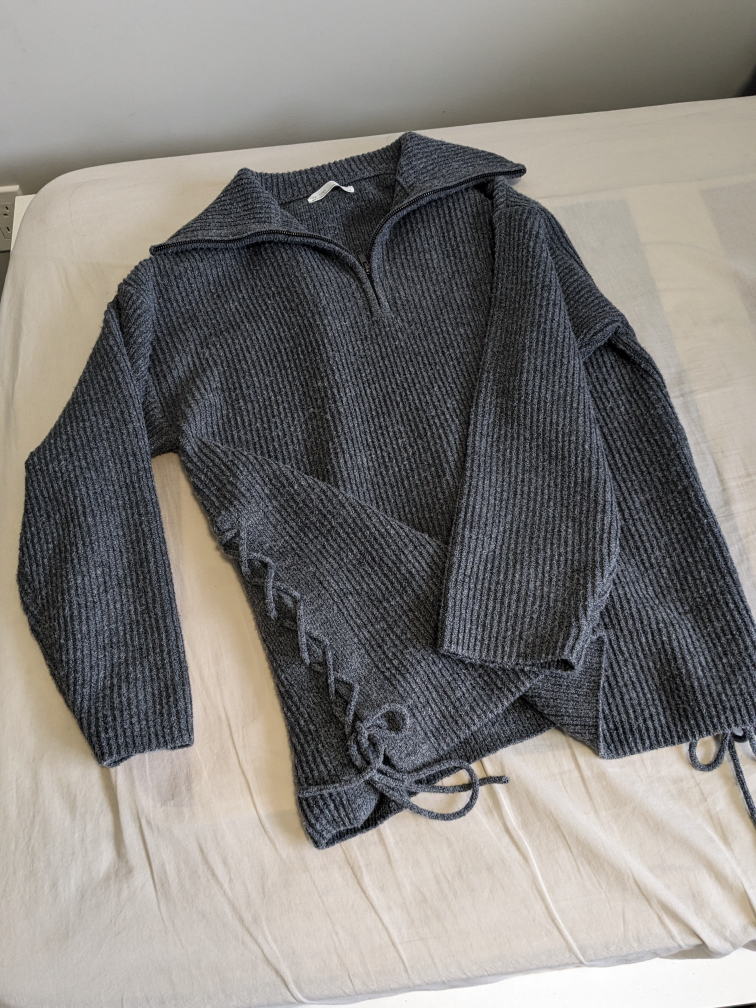 Oak + Fort half zip sweater