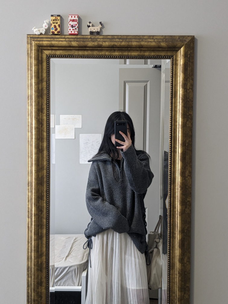 Oak + Fort half zip sweater image indicator(6)